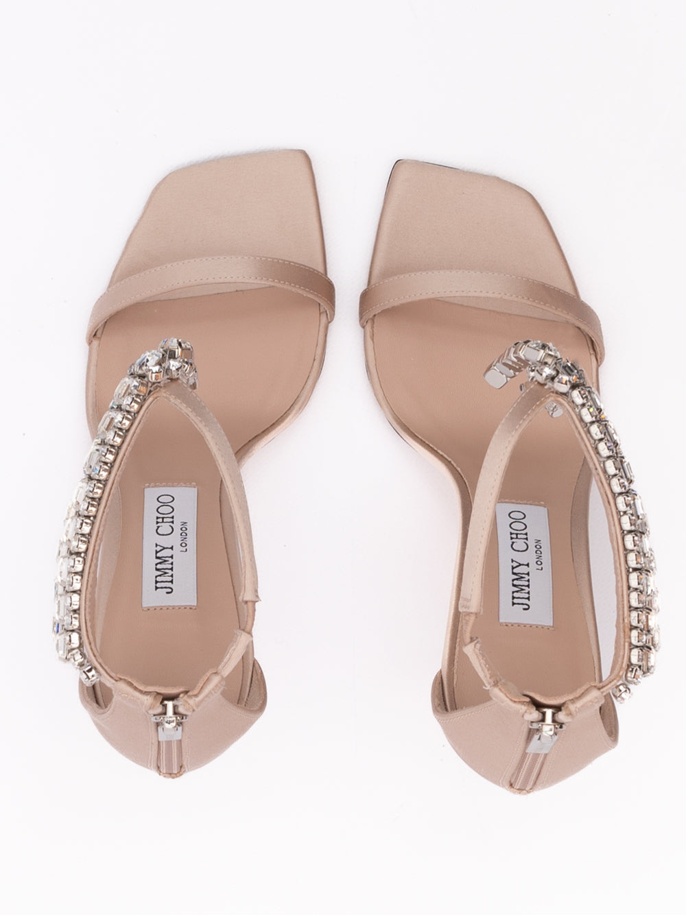Powder Pink Satin Verity 100 Sandals
