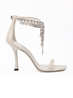 White Patent Leather Verity 100 Sandals