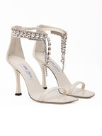 White Patent Leather Verity 100 Sandals