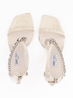 White Patent Leather Verity 100 Sandals