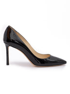 Black Patent Leather Romy 85 Pumps