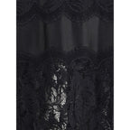 Black Polyamide Long Dress