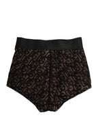 Black Cotton DG Logo High Waist Girdle Underwear