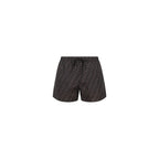 Gray Polyester Swim Shorts