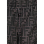 Gray Polyester Swim Shorts
