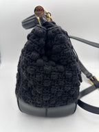 DOLCE & GABBANA Sicily Python and Macramé Handbag