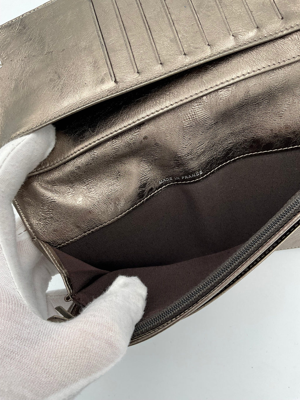 CHANEL Matèlassè Platinum Wallet