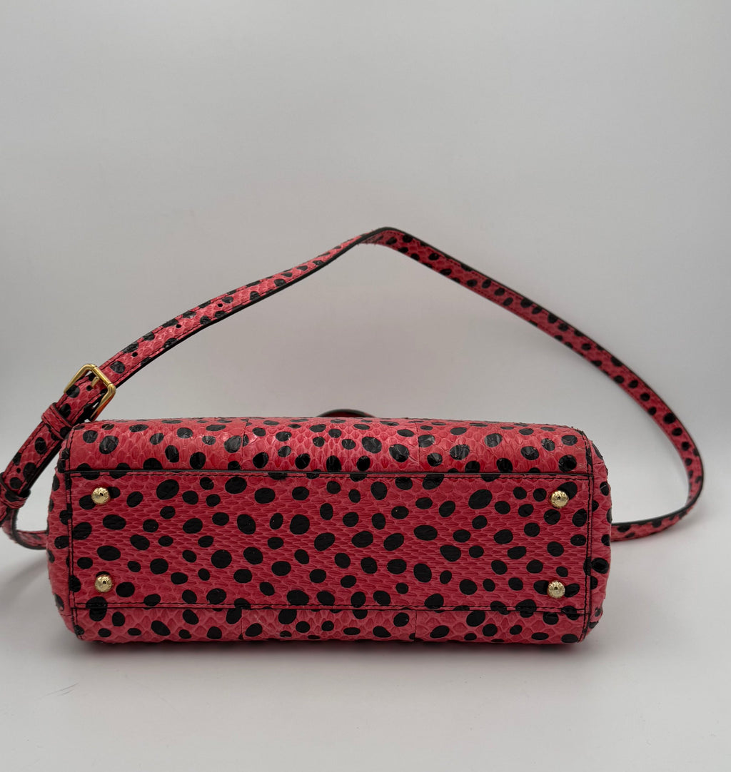 DOLCE & GABBANA Sicily in Reptile Skin Handbag