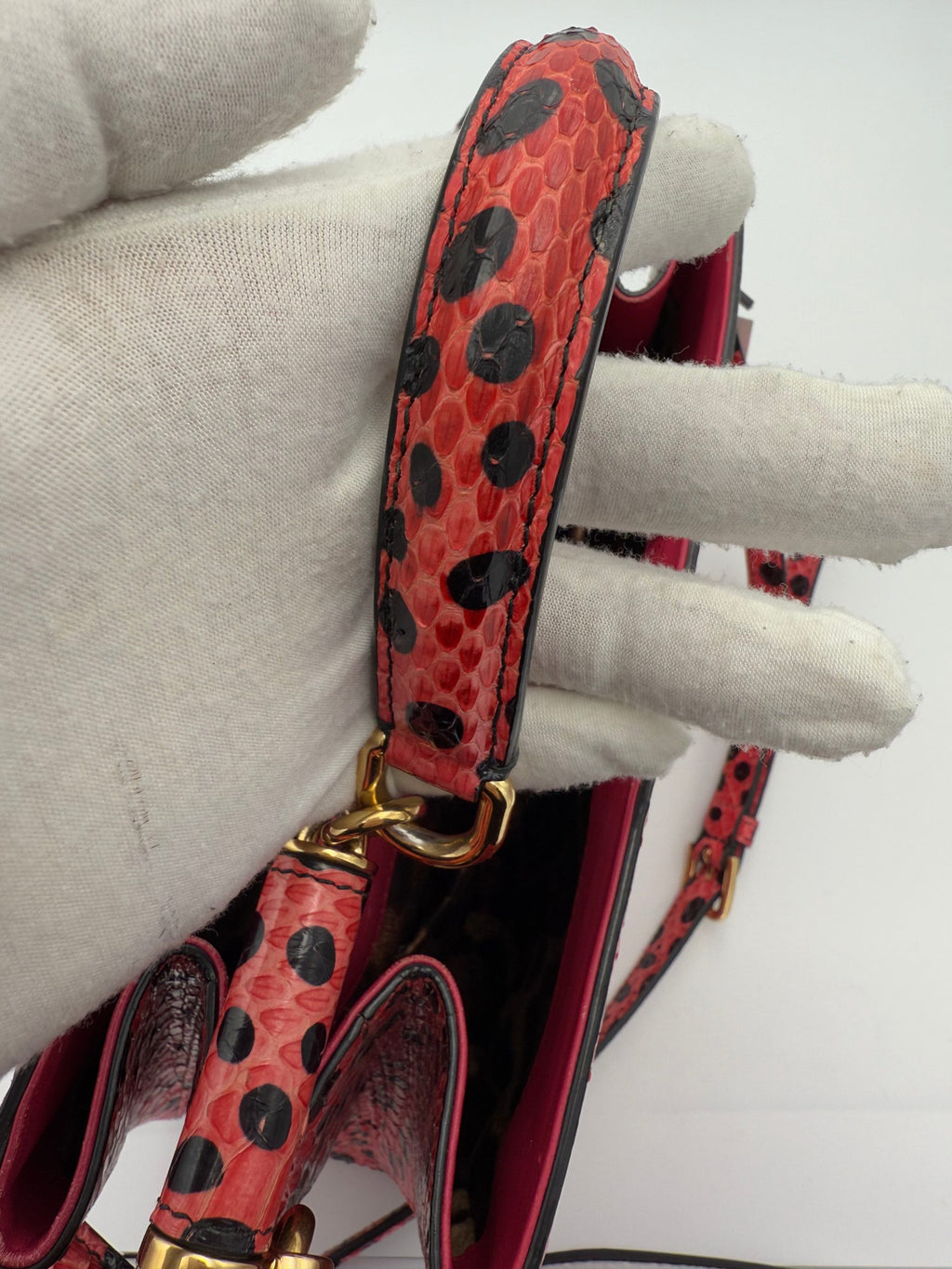 DOLCE & GABBANA Sicily in Reptile Skin Handbag