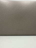 GUCCI DIONYSUS Hammered Leather Grey Handbag