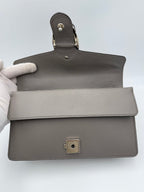 GUCCI DIONYSUS Hammered Leather Grey Handbag