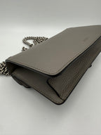 GUCCI DIONYSUS Hammered Leather Grey Handbag