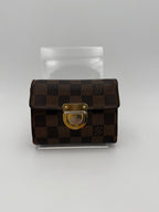LOUIS VUITTON PUSH-LOCK Damier Ebene Wallet