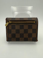 LOUIS VUITTON PUSH-LOCK Damier Ebene Wallet