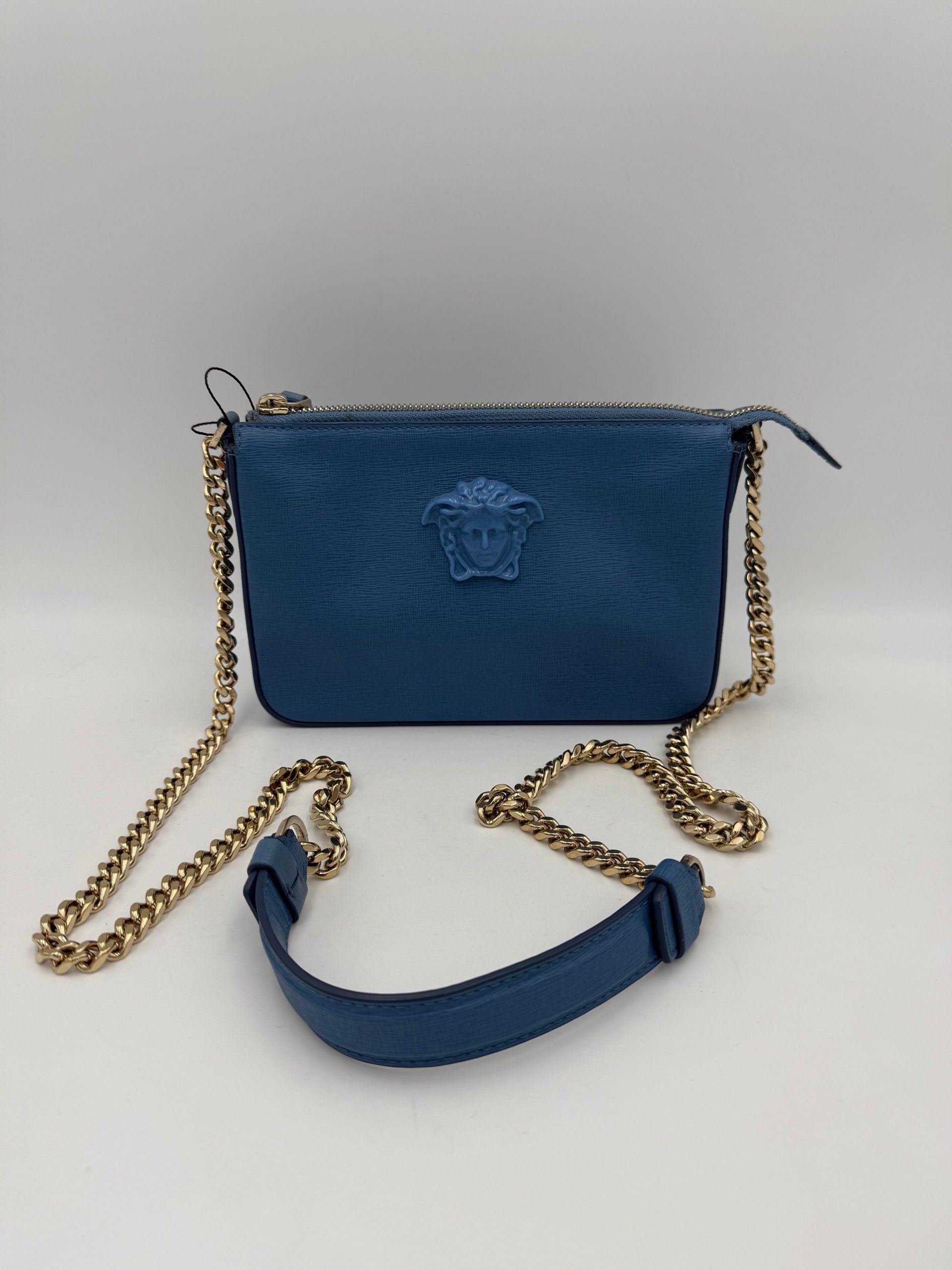 VERSACE LA MEDUSA Leather Shoulder Bag