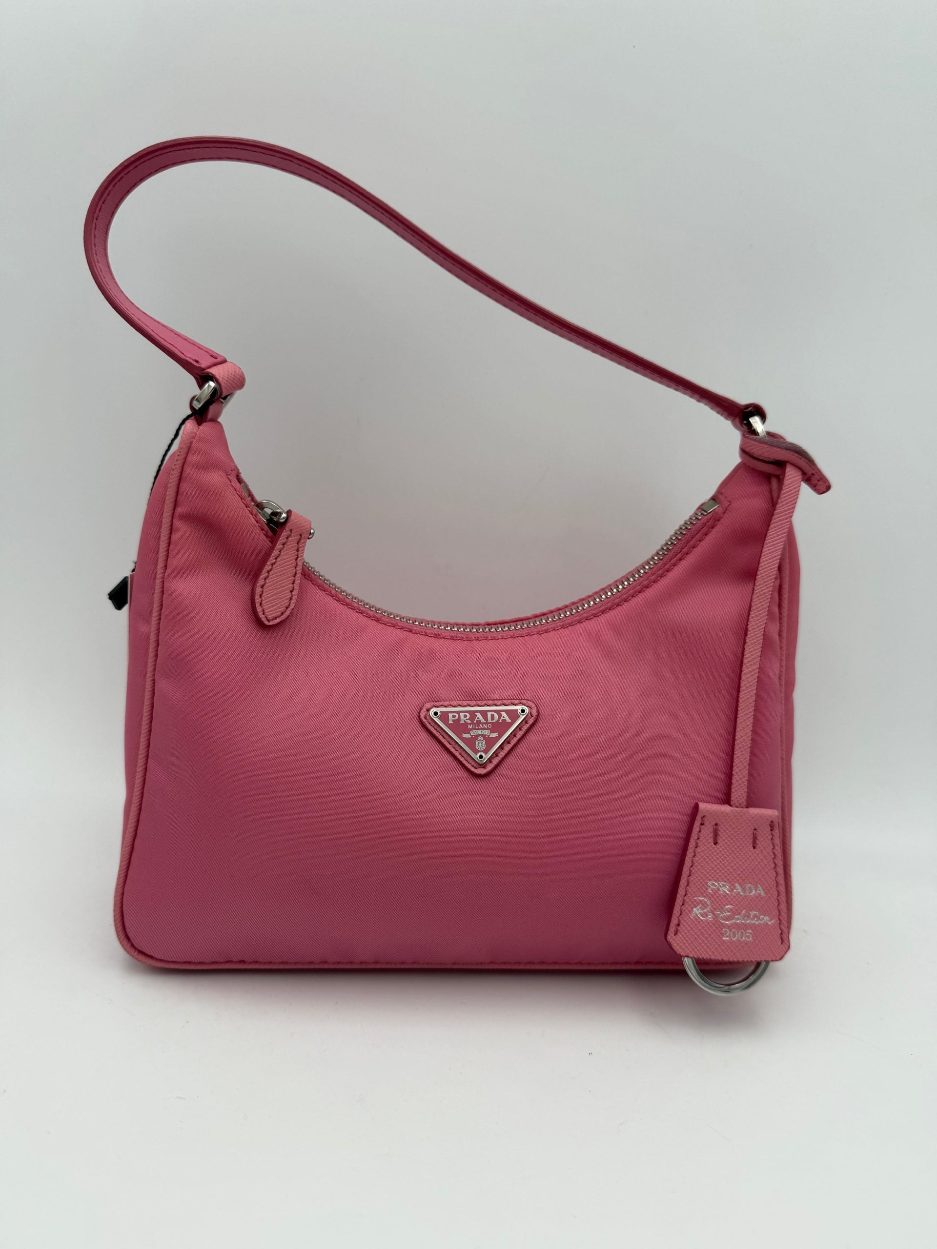 PRADA HOBO Re-Nylon Pink Handbag