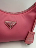 PRADA HOBO Re-Nylon Pink Handbag