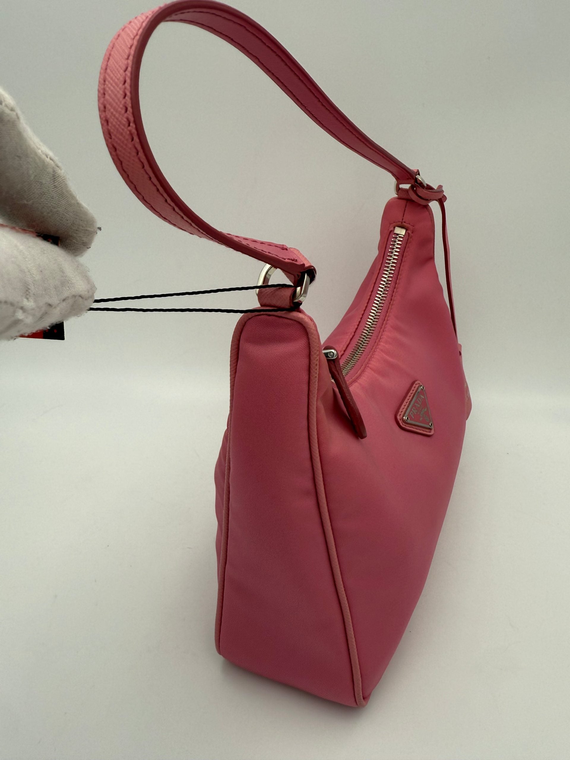 PRADA HOBO Re-Nylon Pink Handbag