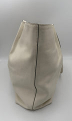 PRADA SHOPPING White Leather Handbag