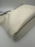 PRADA SHOPPING White Leather Handbag