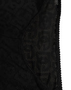 Black Cotton DG Logo High Waist Girdle Underwear
