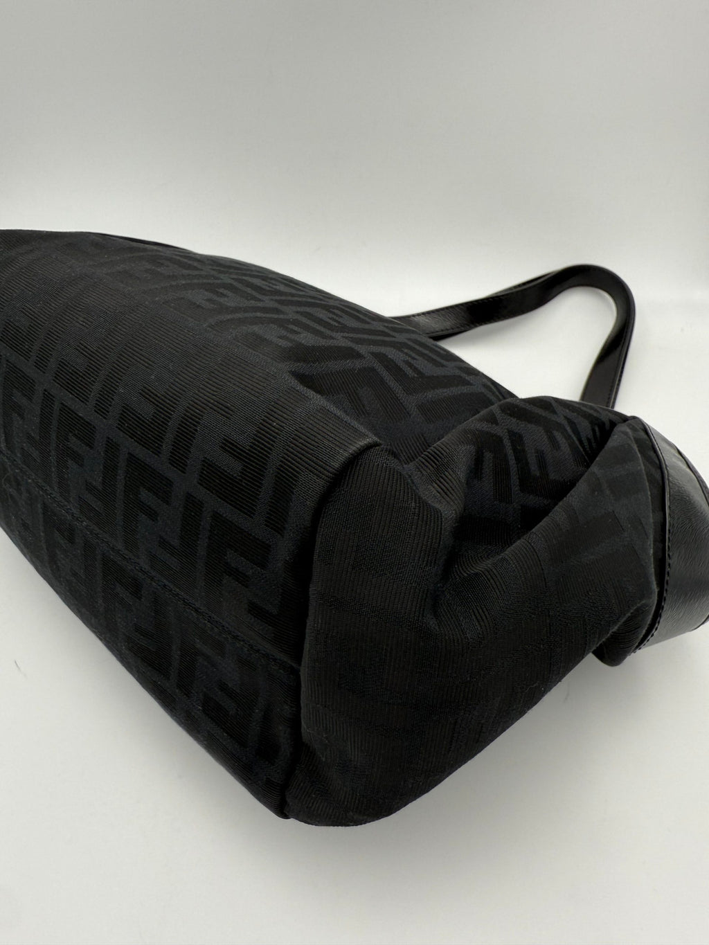 FENDI Hobo FF Zucca Black Shoulder Bag