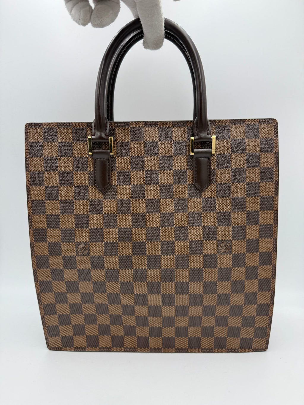 LOUIS VUITTON SAC PLAT PARIS PM Damier Ebene Handbag