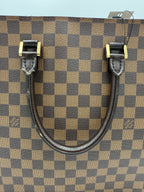 LOUIS VUITTON SAC PLAT PARIS PM Damier Ebene Handbag