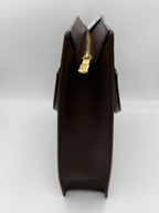 LOUIS VUITTON SAC PLAT PARIS PM Damier Ebene Handbag