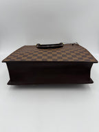 LOUIS VUITTON SAC PLAT PARIS PM Damier Ebene Handbag