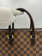 LOUIS VUITTON SAC PLAT PARIS PM Damier Ebene Handbag