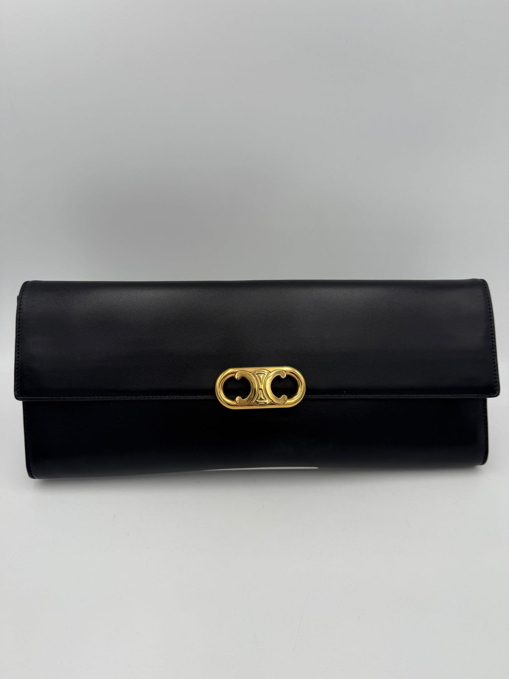 CELINE TRIOMPHE Black Clutch