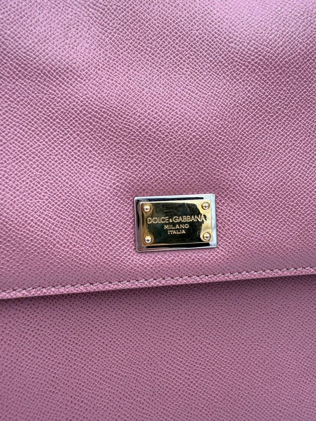 DOLCE & GABBANA SICILY Pink Large Handbag