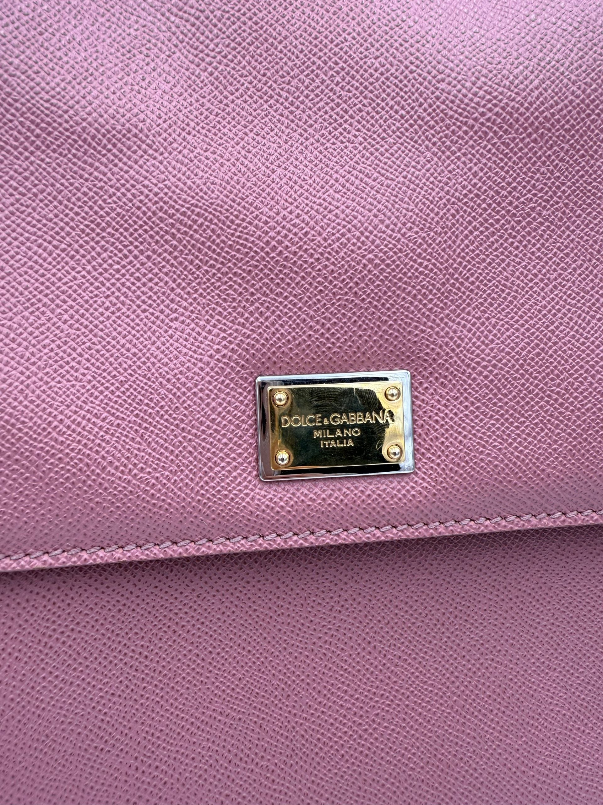 DOLCE & GABBANA SICILY Pink Large Handbag