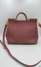 DOLCE & GABBANA SICILY Pink Large Handbag