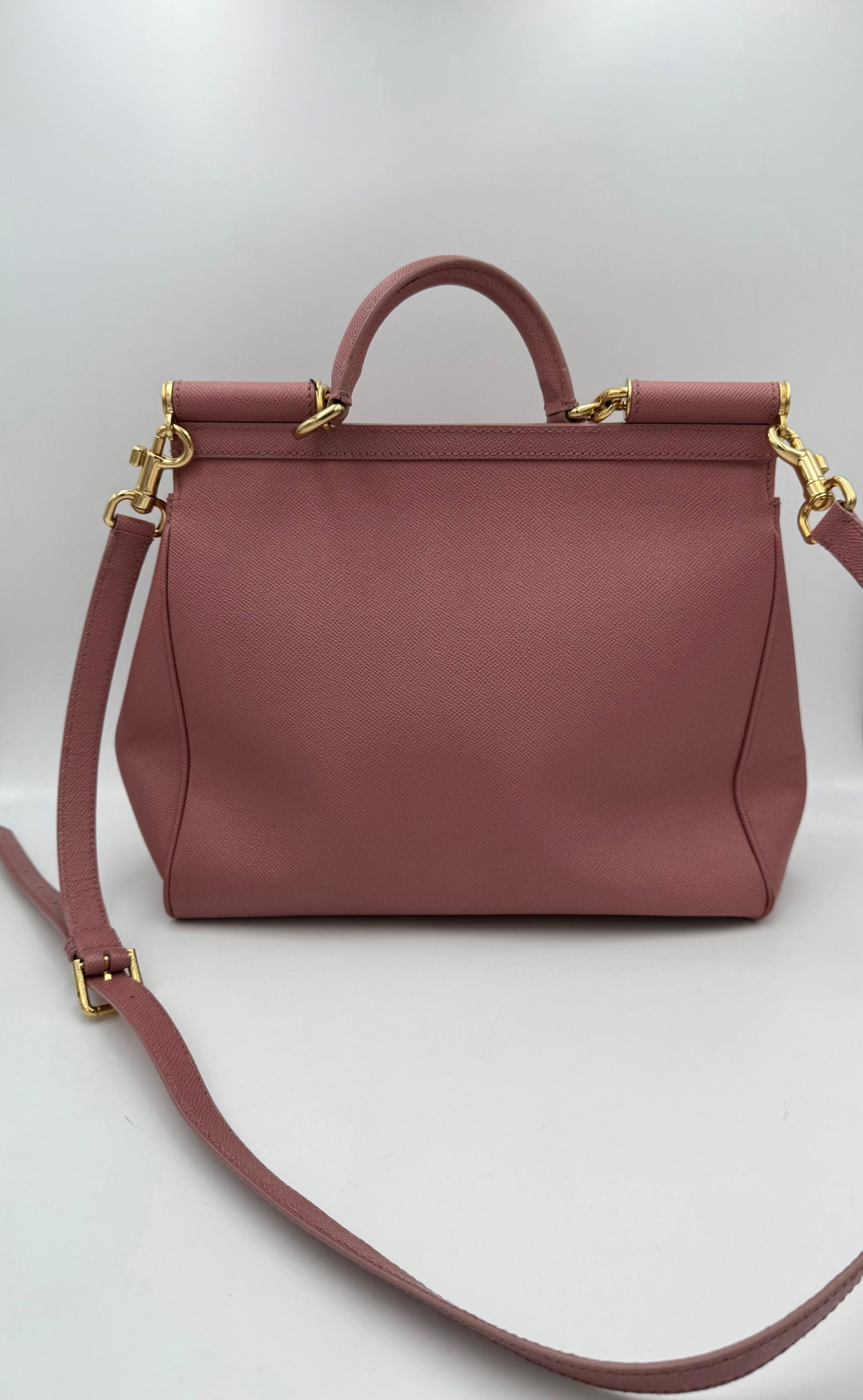 DOLCE & GABBANA SICILY Pink Large Handbag