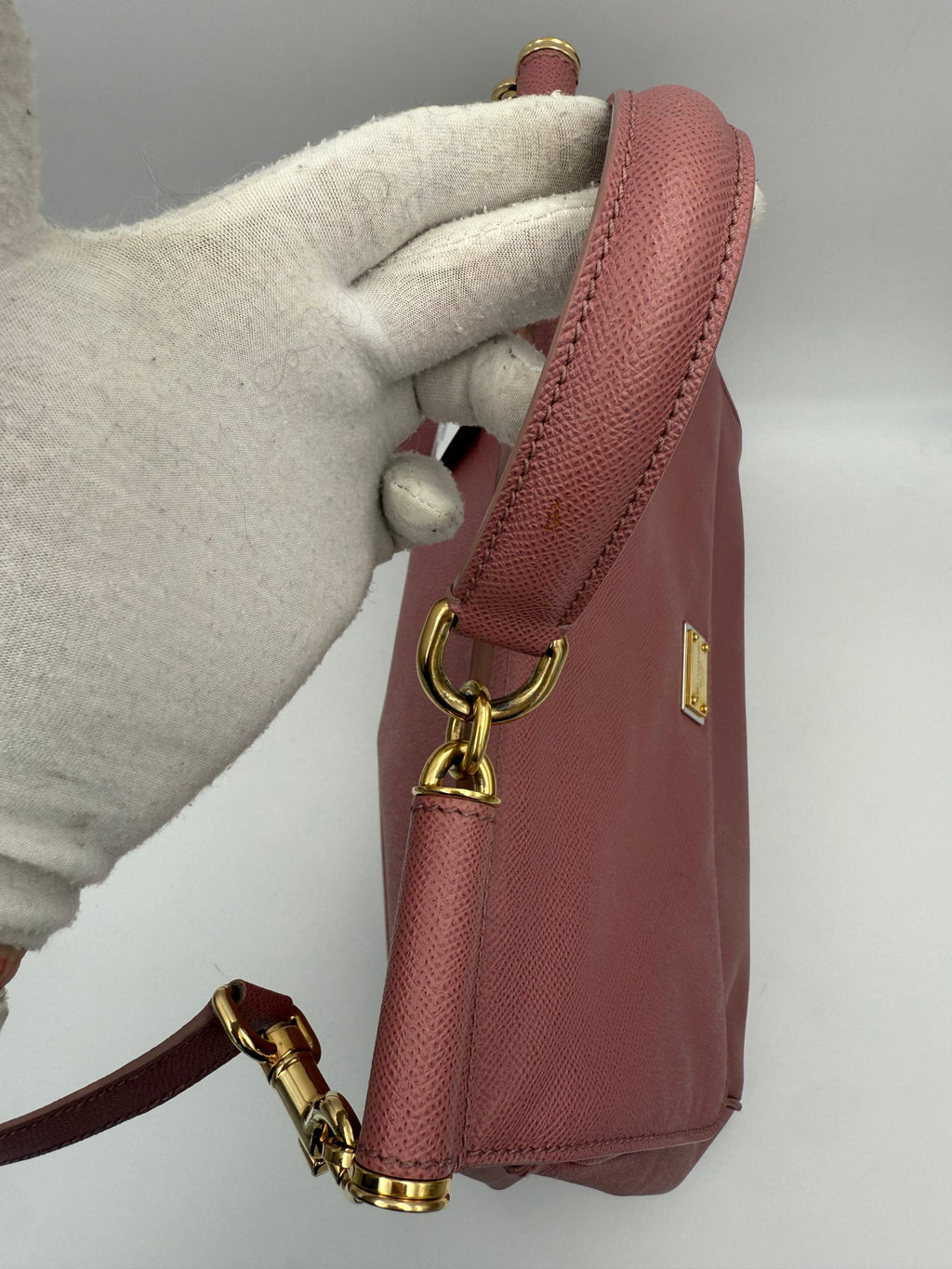 DOLCE & GABBANA SICILY Pink Large Handbag