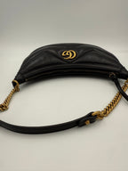 GUCCI HOBO PUFFER MARMONT Black Handbag