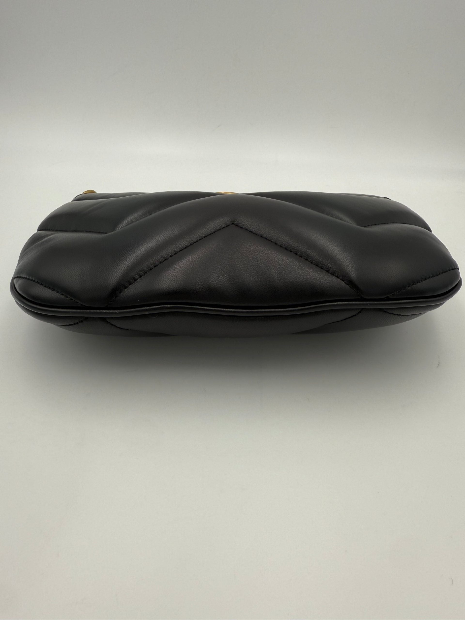 GUCCI HOBO PUFFER MARMONT Black Handbag