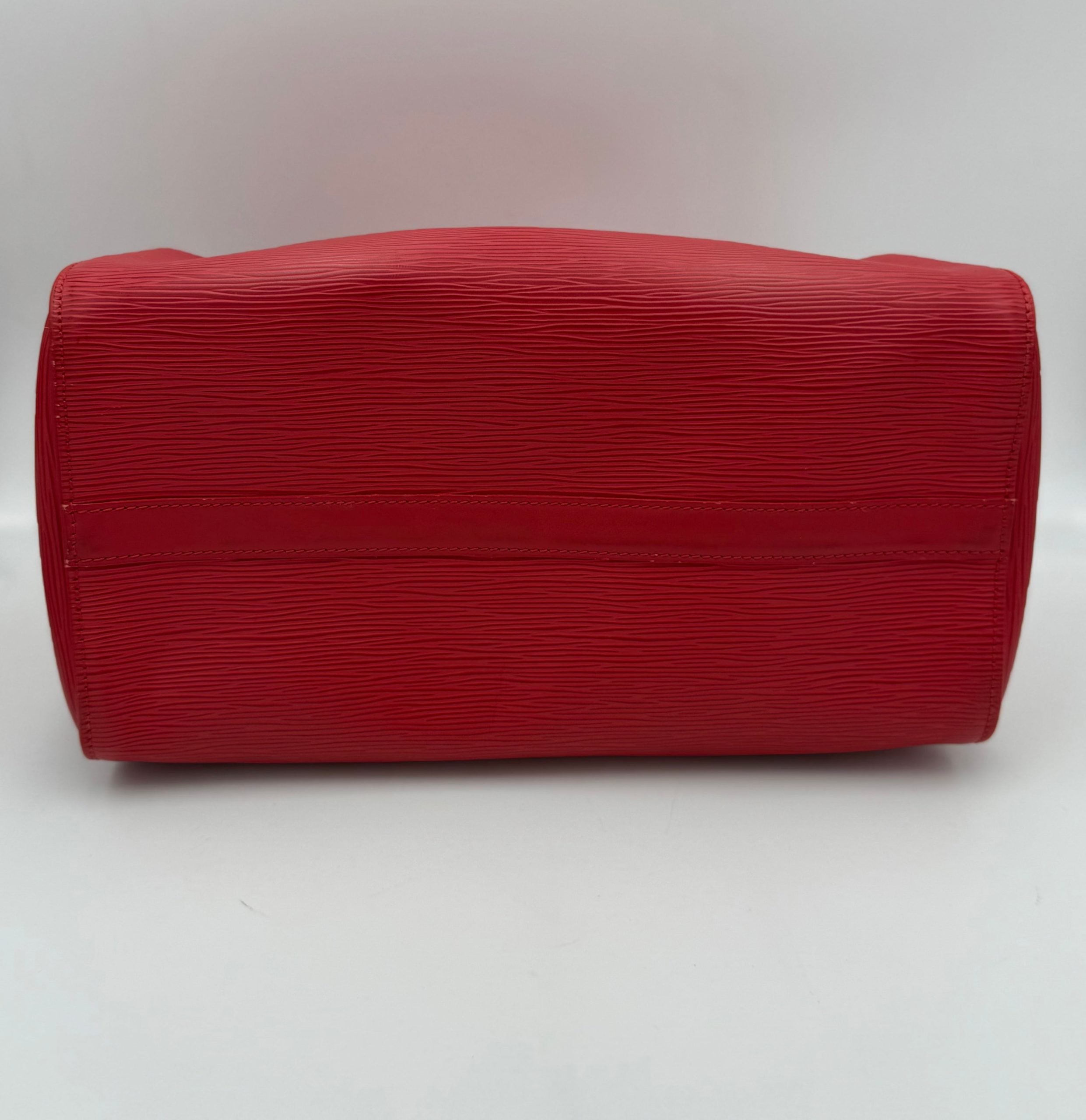 LOUIS VUITTON Speedy 35 EPI Red Handbag