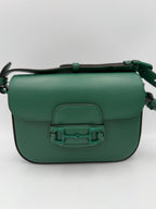 GUCCI HORSEBIT 1955 Emerald Handbag