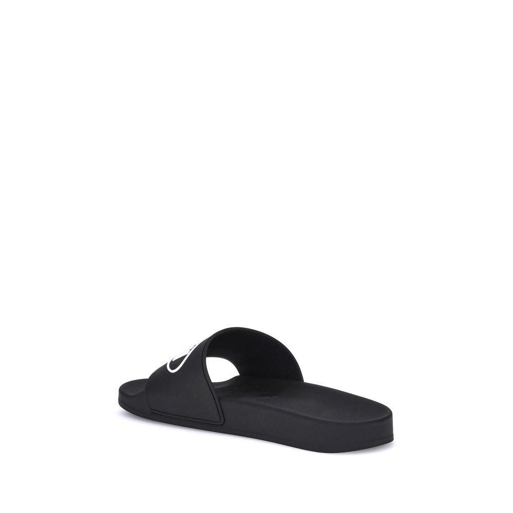 Black Rubber Sandals