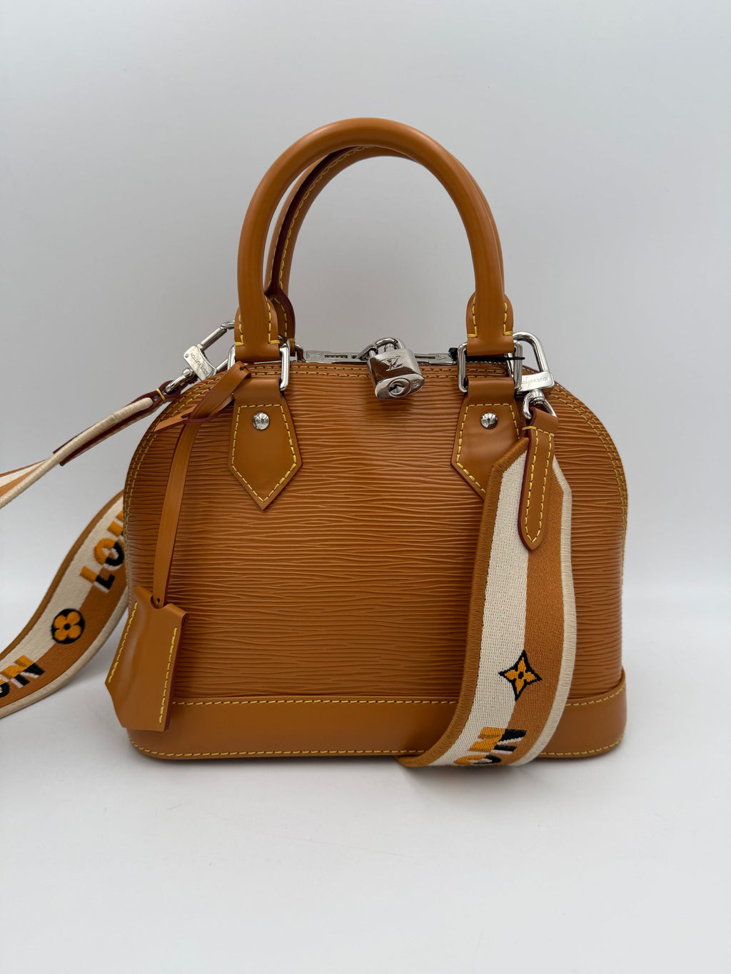 LOUIS VUITTON Alma BB EPI Gold Miel Handbag