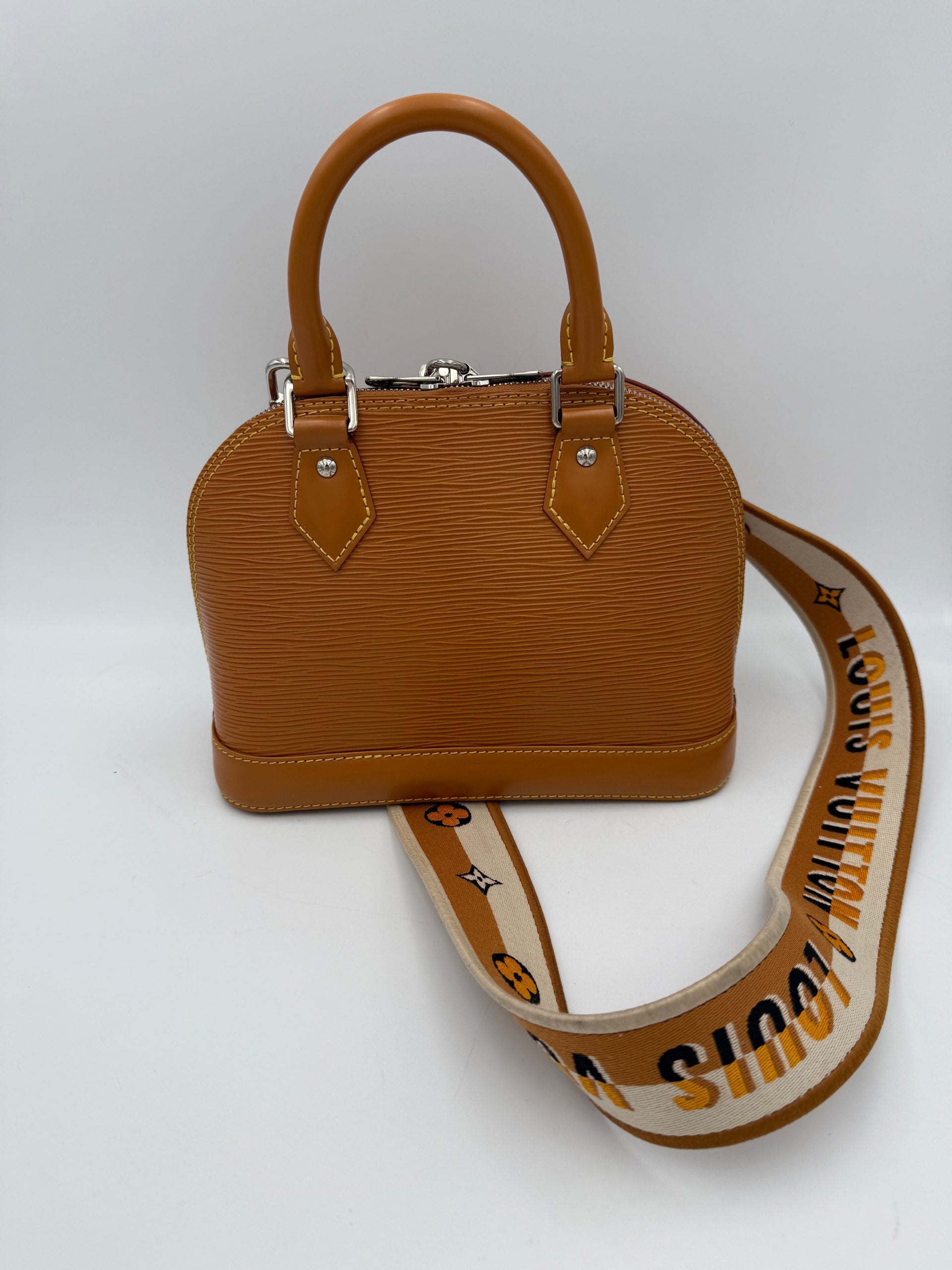 LOUIS VUITTON Alma BB EPI Gold Miel Handbag