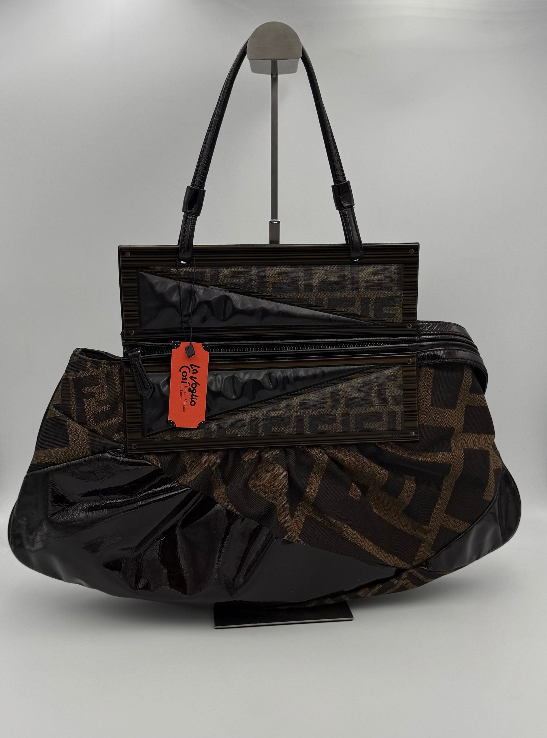 GUCCI GG Hammered Leather Shoulder Bag