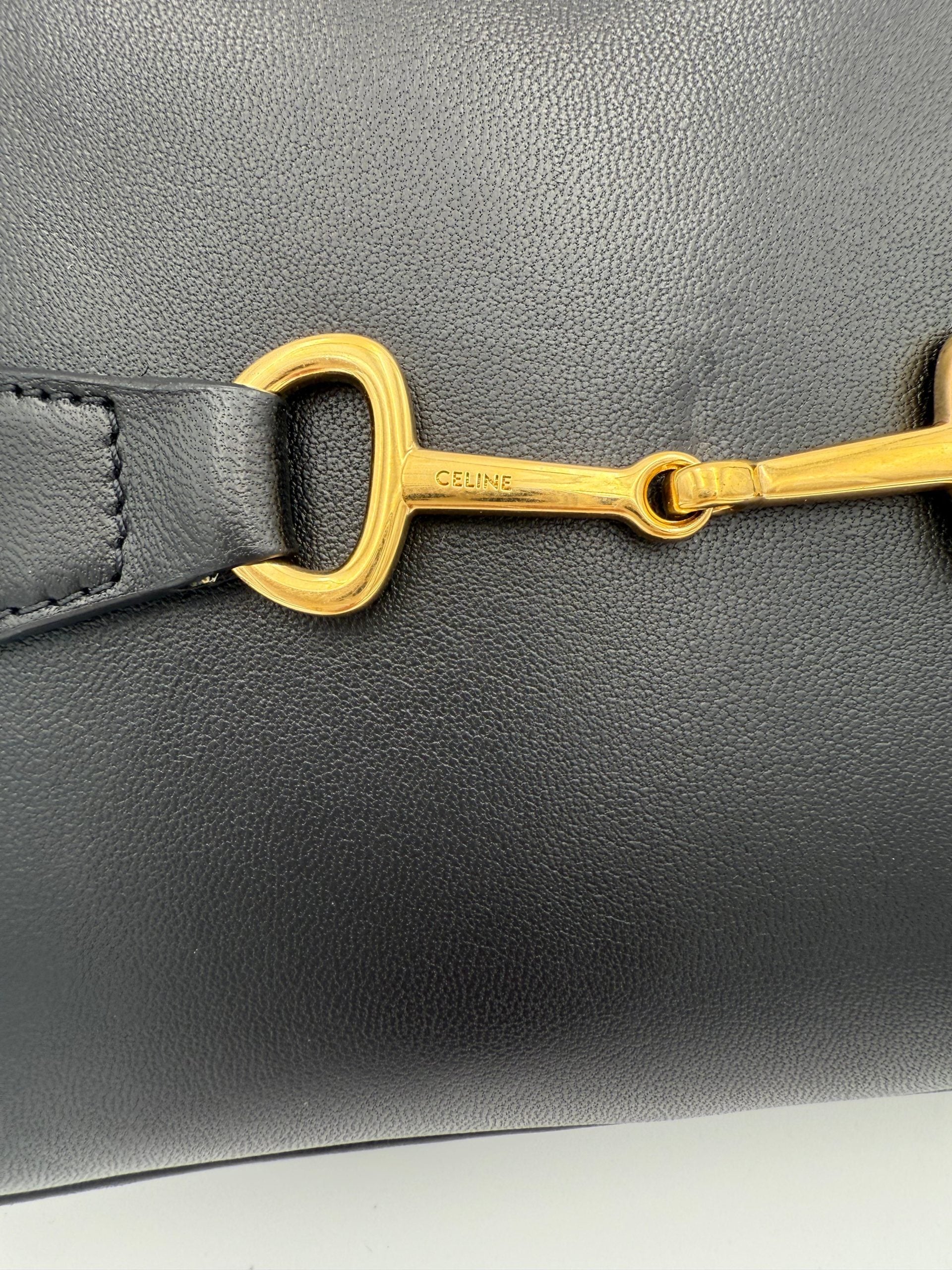 CELINE CRECY Plain Black Handbag