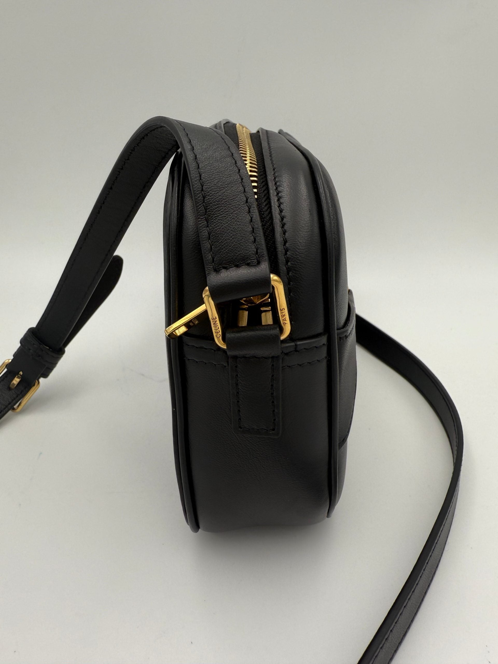 CELINE CRECY Plain Black Handbag