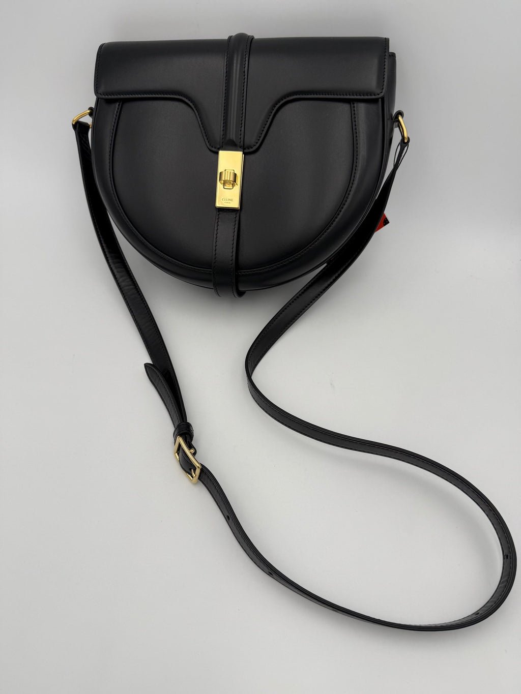 CELINE Sac 16 Besace Black Large Bag