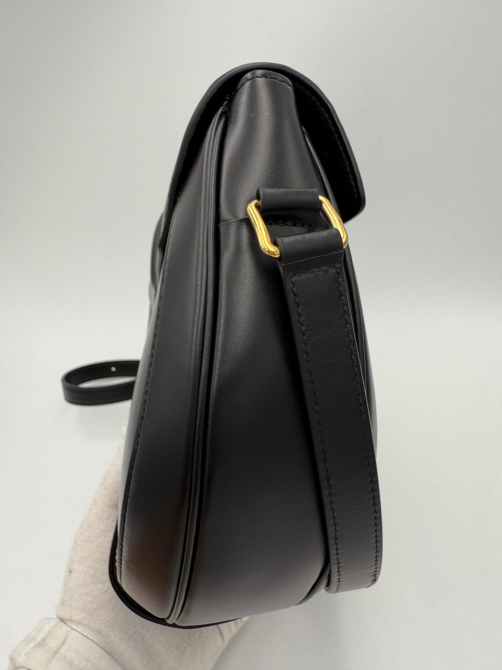 CELINE Sac 16 Besace Black Large Bag