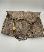 STELLA MCCARTNEY Falabella Grande Vegan Reptile Skin Handbag